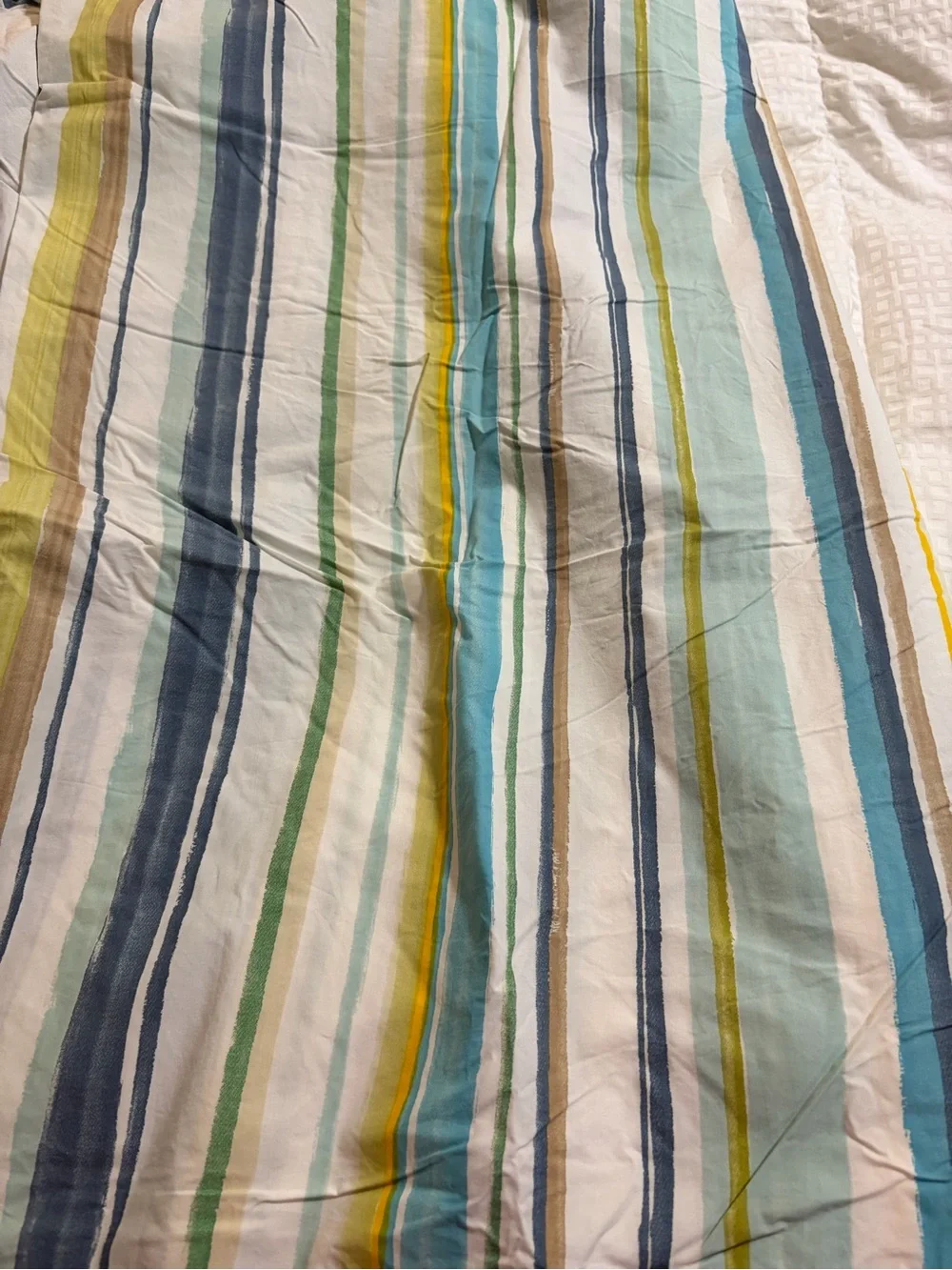 RARE POTTERY BARN stripes Full / Queen Duvet cover